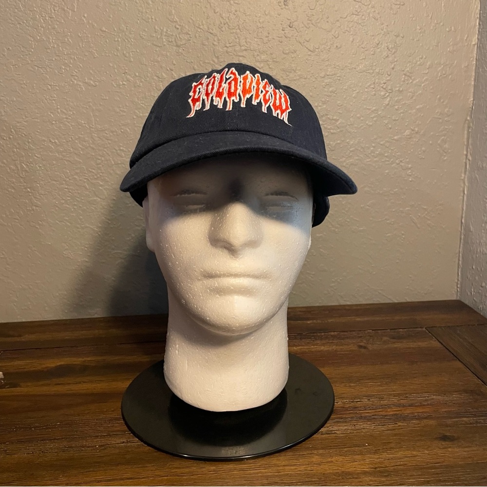Men’s Blue and Red Cold View Band Hat